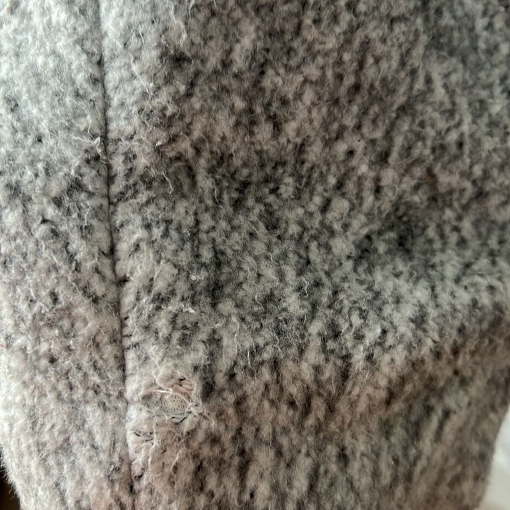 Torrid Marled Light Grey Hacci Funnel Neck Coat size 4 - Picture 12 of 12